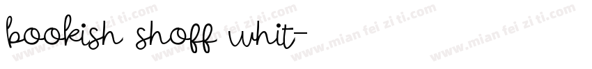 bookish shoff whit字体转换